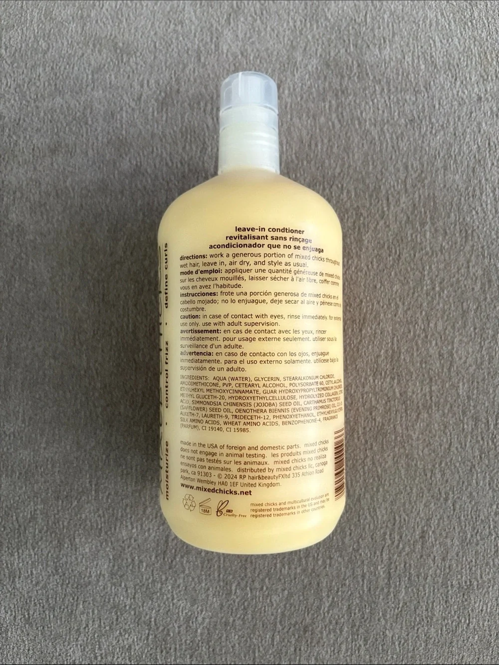 Mixed Chicks Leave-In Conditioner For Curl Definition And Frizz Control - Liter
